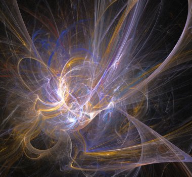 Dijital fraktal resimlerinden birinin resmi