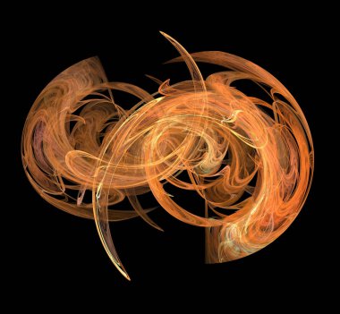 Dijital fraktal resimlerinden birinin resmi