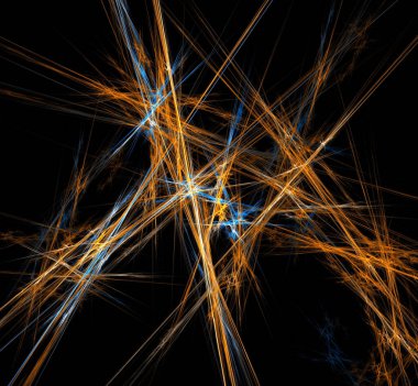 Dijital fraktal resimlerinden birinin resmi