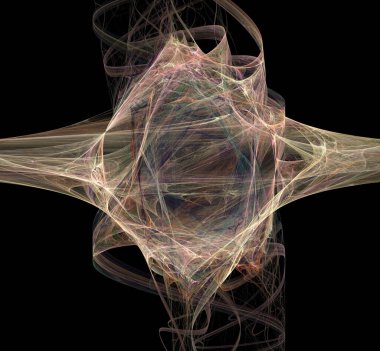 Dijital fraktal resimlerinden birinin resmi