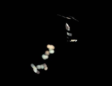 Siyah Renk Üzerine Bir Dijital Fraktal Resmi