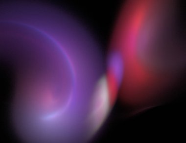 Siyah Renk Üzerine Bir Dijital Fraktal Resmi