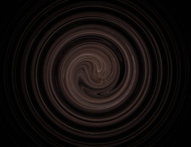 Siyah Renk Üzerine Bir Dijital Fraktal Resmi