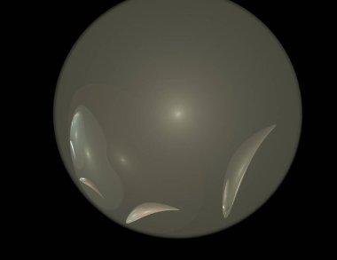 Siyah Renk Üzerine Bir Dijital Fraktal Resmi