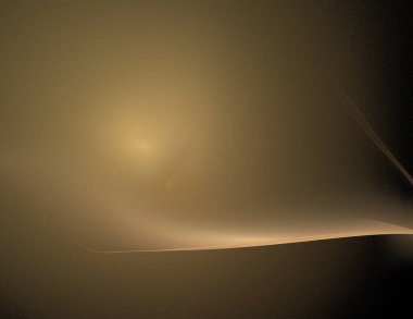 Siyah Renk Üzerine Bir Dijital Fraktal Resmi