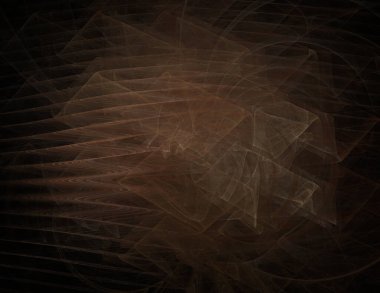 Siyah Renk Üzerine Bir Dijital Fraktal Resmi