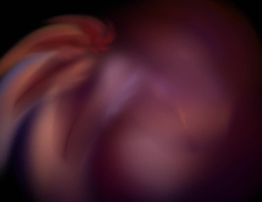 Siyah Renk Üzerine Bir Dijital Fraktal Resmi