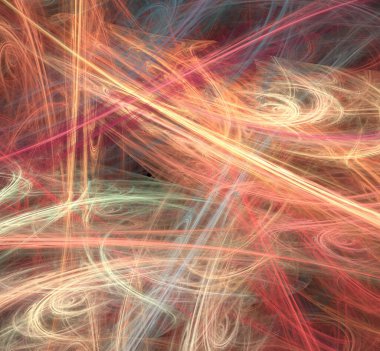 Dijital fraktal resimlerinden birinin resmi