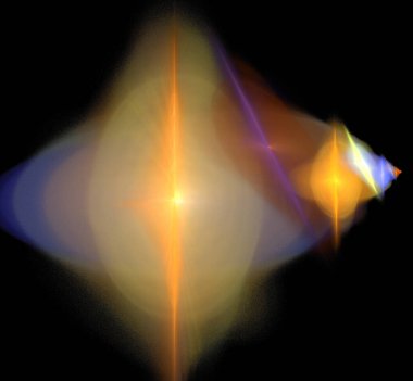 Dijital fraktal resimlerinden birinin resmi