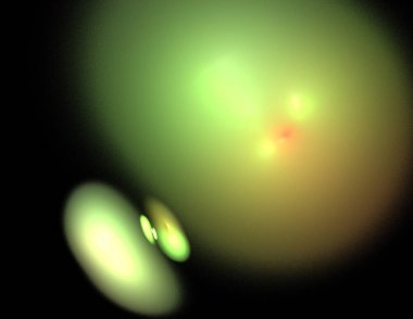 Siyah Renk Üzerine Bir Dijital Fraktal Resmi