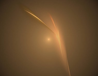 Siyah Renk Üzerine Bir Dijital Fraktal Resmi