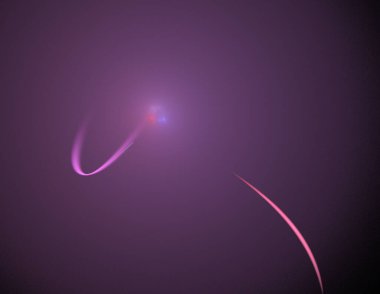 Siyah Renk Üzerine Bir Dijital Fraktal Resmi