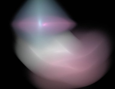 Siyah Renk Üzerine Bir Dijital Fraktal Resmi