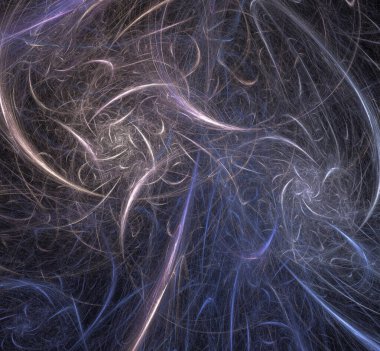 Dijital fraktal resimlerinden birinin resmi