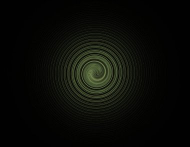 Siyah Renk Üzerine Bir Dijital Fraktal Resmi