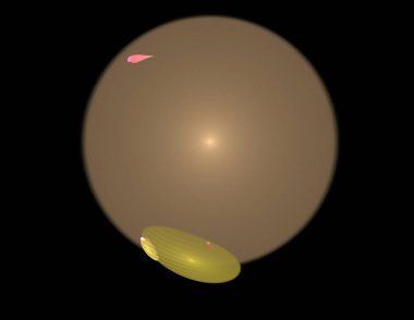 Siyah Renk Üzerine Bir Dijital Fraktal Resmi