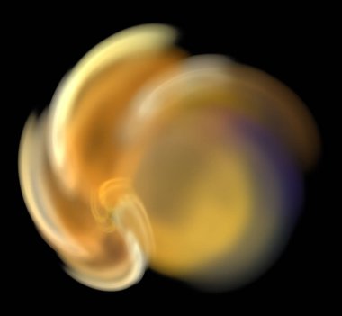 Dijital fraktal resimlerinden birinin resmi