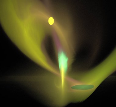 Dijital fraktal resimlerinden birinin resmi