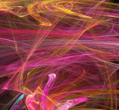 Dijital fraktal resimlerinden birinin resmi