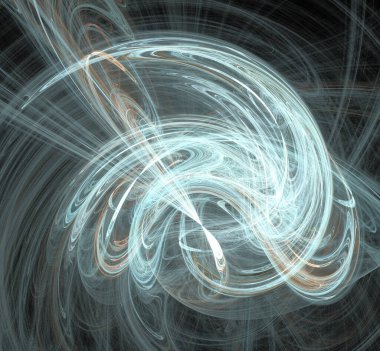 Dijital fraktal resimlerinden birinin resmi