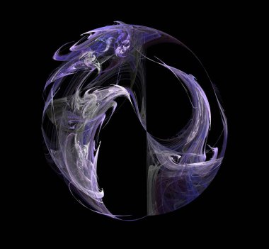 Dijital fraktal resimlerinden birinin resmi