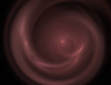 Siyah Renk Üzerine Bir Dijital Fraktal Resmi