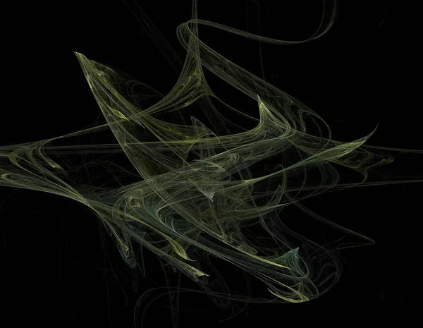 Bild Eines Digitalen Fraktals Auf Schwarzer Farbe — Stockfoto