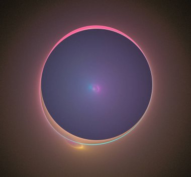 Dijital fraktal resimlerinden birinin resmi