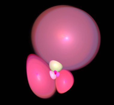 Dijital fraktal resimlerinden birinin resmi