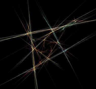 Dijital fraktal resimlerinden birinin resmi