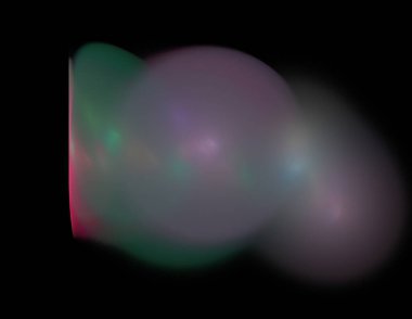 Siyah Renk Üzerine Bir Dijital Fraktal Resmi