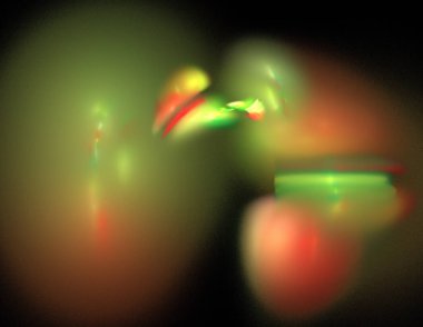 Siyah Renk Üzerine Bir Dijital Fraktal Resmi