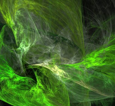 Siyah arkaplana birçok renk yerleştirilmiş bilgisayar tarafından oluşturulan resimleme