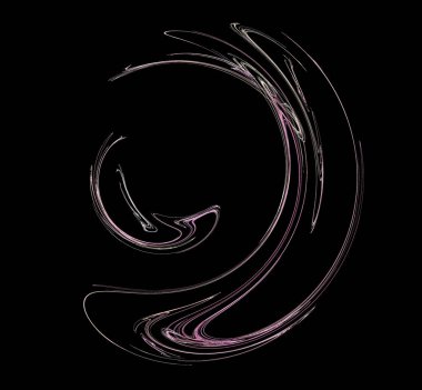 Siyah arkaplana birçok renk yerleştirilmiş bilgisayar tarafından oluşturulan resimleme