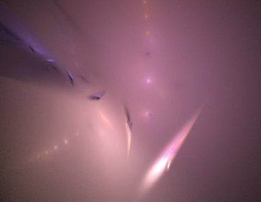 Siyah Renk Üzerine Bir Dijital Fraktal Resmi