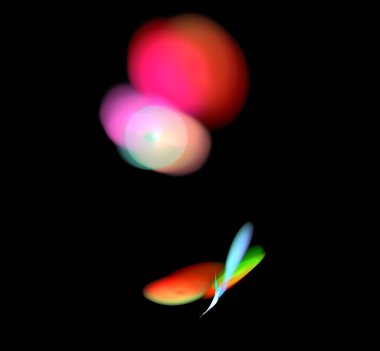 Dijital fraktal resimlerinden birinin resmi