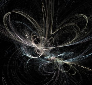 Dijital fraktal resimlerinden birinin resmi