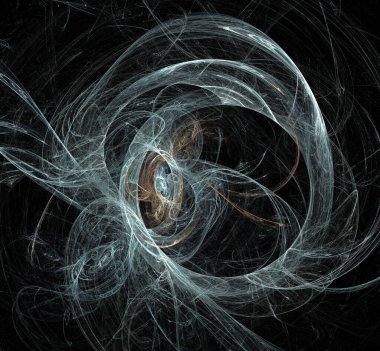 Dijital fraktal resimlerinden birinin resmi