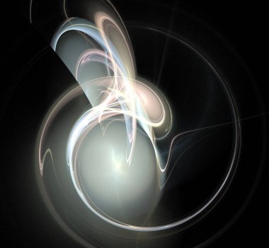 Dijital fraktal resimlerinden birinin resmi