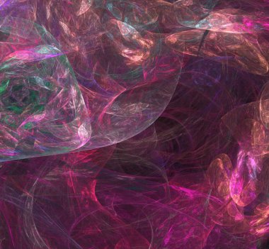 Dijital fraktal resimlerinden birinin resmi