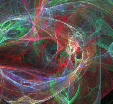 Dijital fraktal resimlerinden birinin resmi