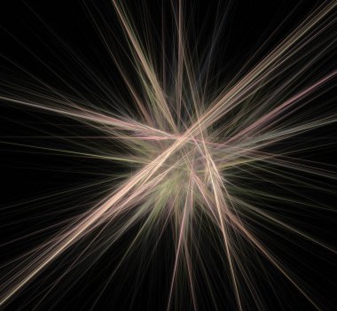 Dijital fraktal resimlerinden birinin resmi