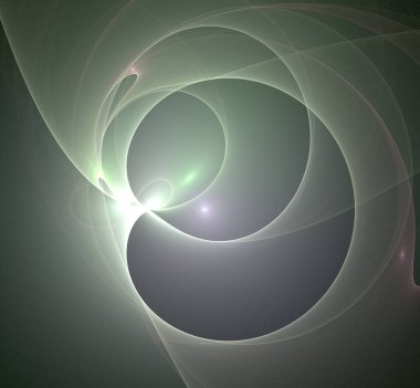 Dijital fraktal resimlerinden birinin resmi