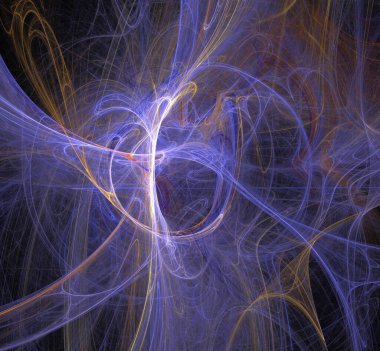 Dijital fraktal resimlerinden birinin resmi