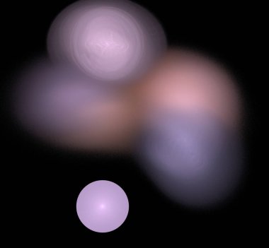 Dijital fraktal resimlerinden birinin resmi