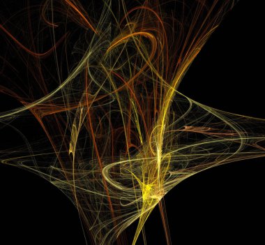 Dijital fraktal resimlerinden birinin resmi