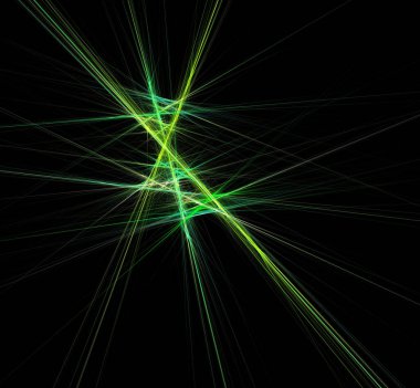 Dijital fraktal resimlerinden birinin resmi