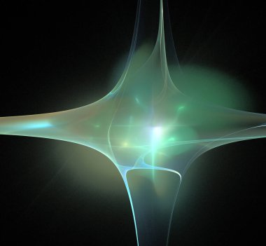 Dijital fraktal resimlerinden birinin resmi