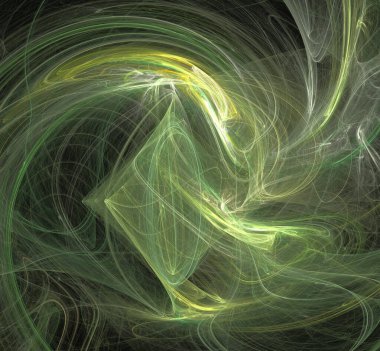 Dijital fraktal resimlerinden birinin resmi