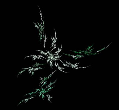 Dijital fraktal resimlerinden birinin resmi